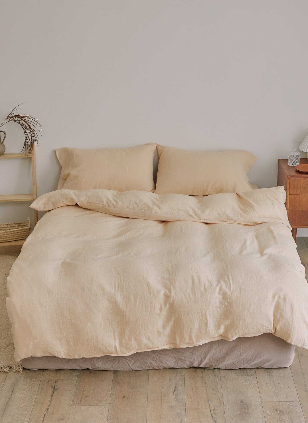 香草黃 - 二重紗 / 雙層紗枕套 / 2入組