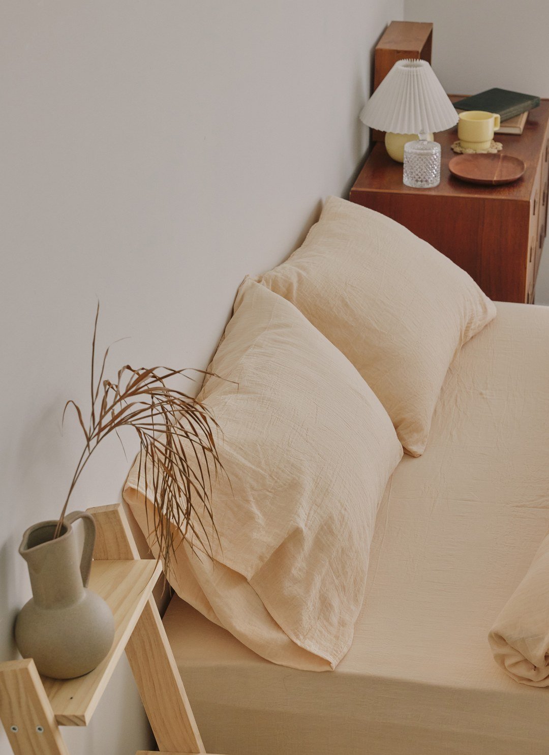 香草黃 - 二重紗 / 雙層紗枕套 / 2入組