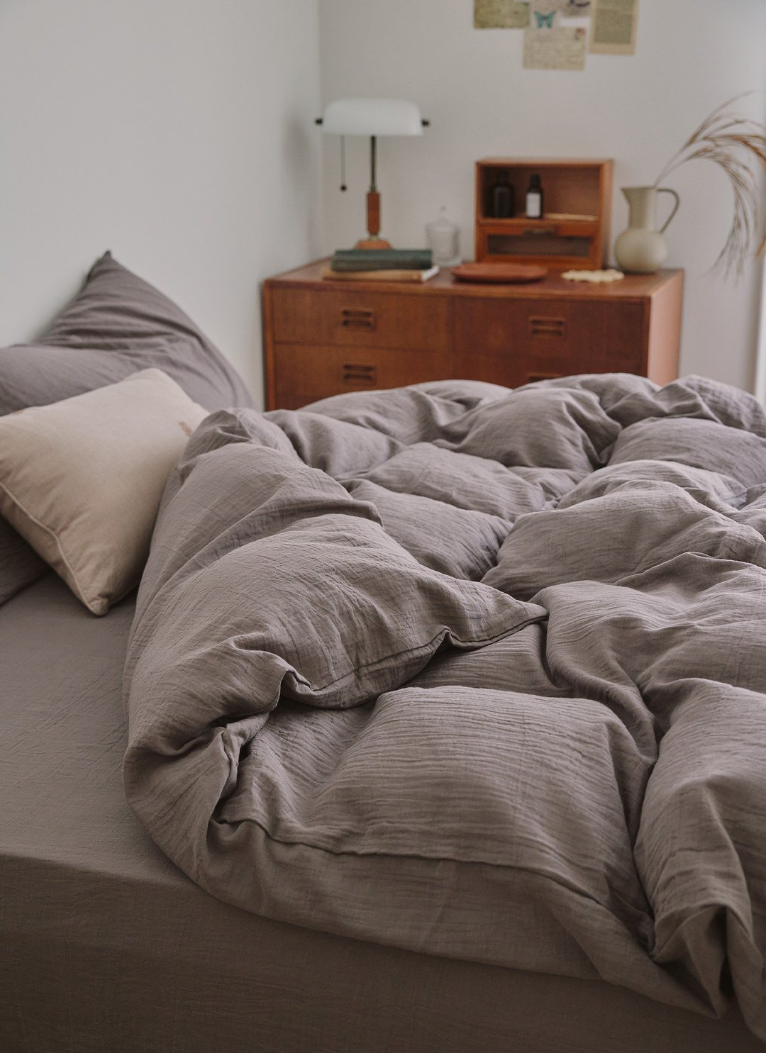 胡桃棕 - 二重紗 / 雙層紗被套