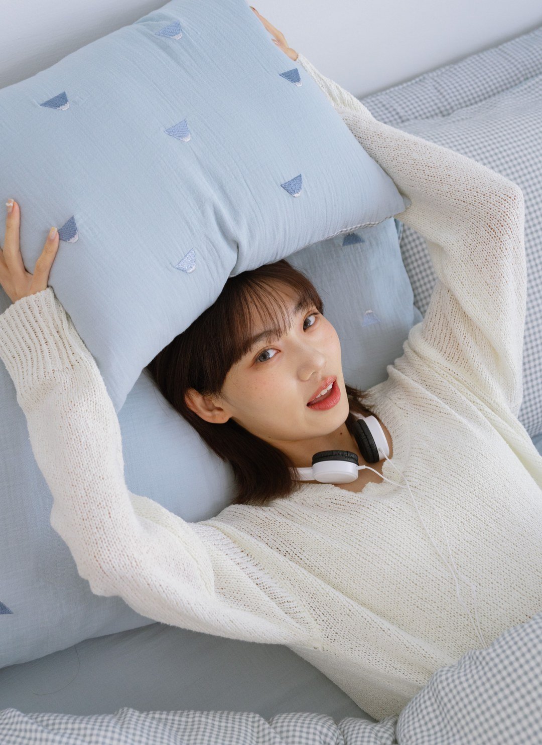 小富士 - 二重紗 / 雙層紗刺繡枕套 / 2入組