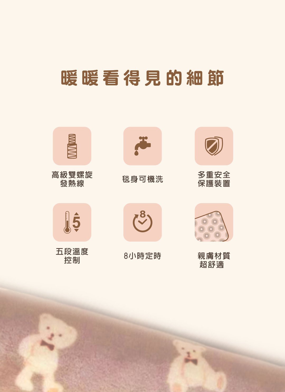 旺德 Wonder - 微電腦溫控單人電熱毯 / 3C居家