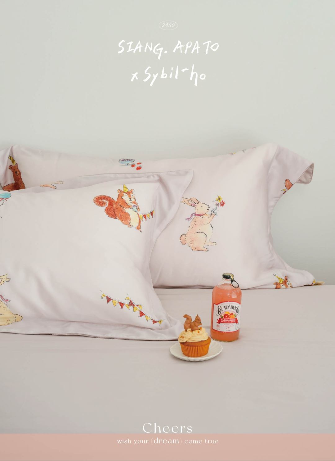 春日慶典 - 天絲棉枕套 / 2入組 / Sybil-Ho 聯名款