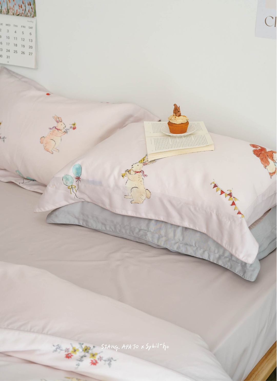 春日慶典 - 天絲棉枕套 / 2入組 / Sybil-Ho 聯名款