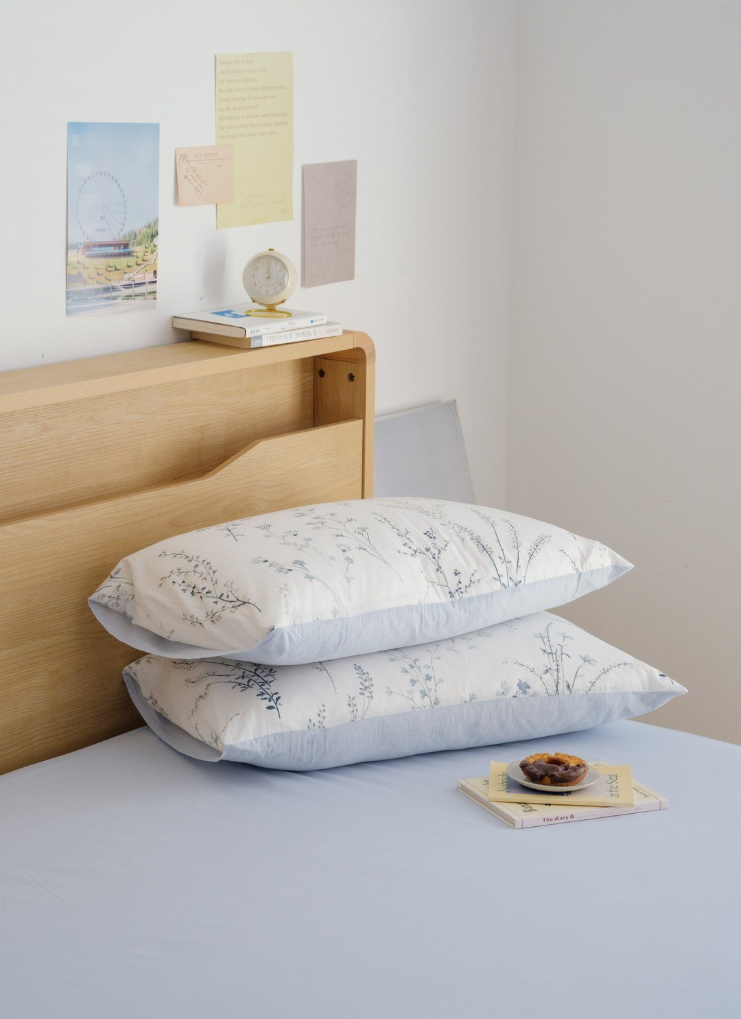 暮雨 - 華爾紗 ( 純棉 ) 床包組（床包＋枕套）