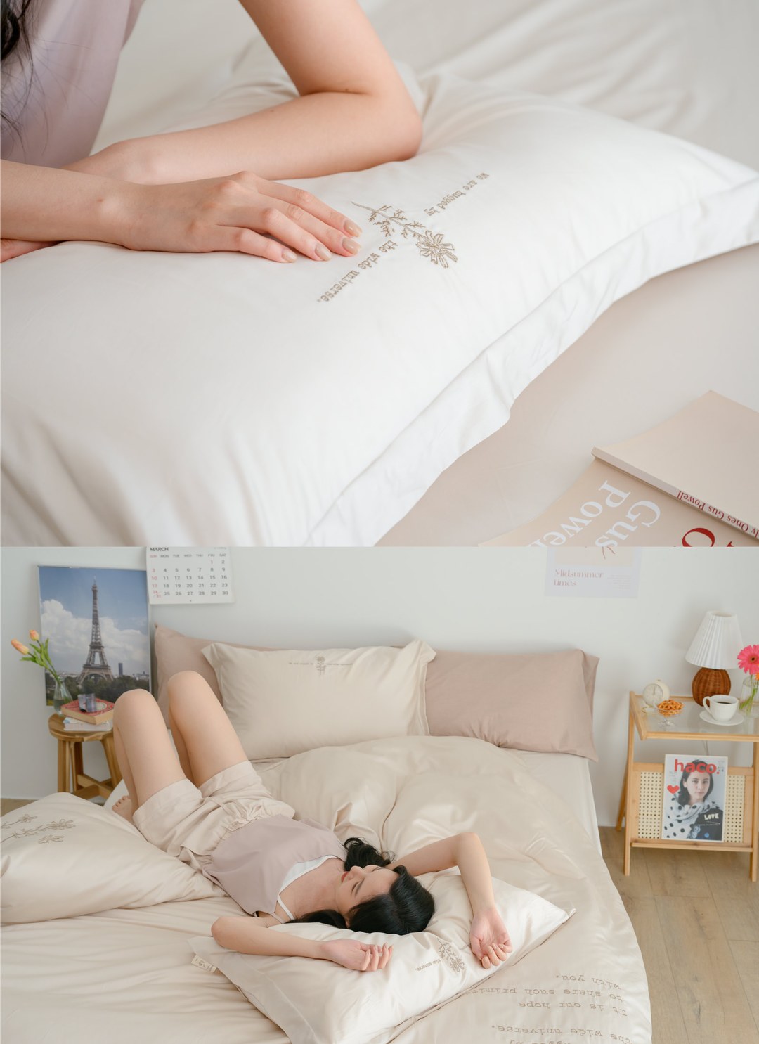 秘蜜日記 - 天絲棉四件組 ( 床包 + 被套 + 枕套 ) / Sybil-Ho 聯名款