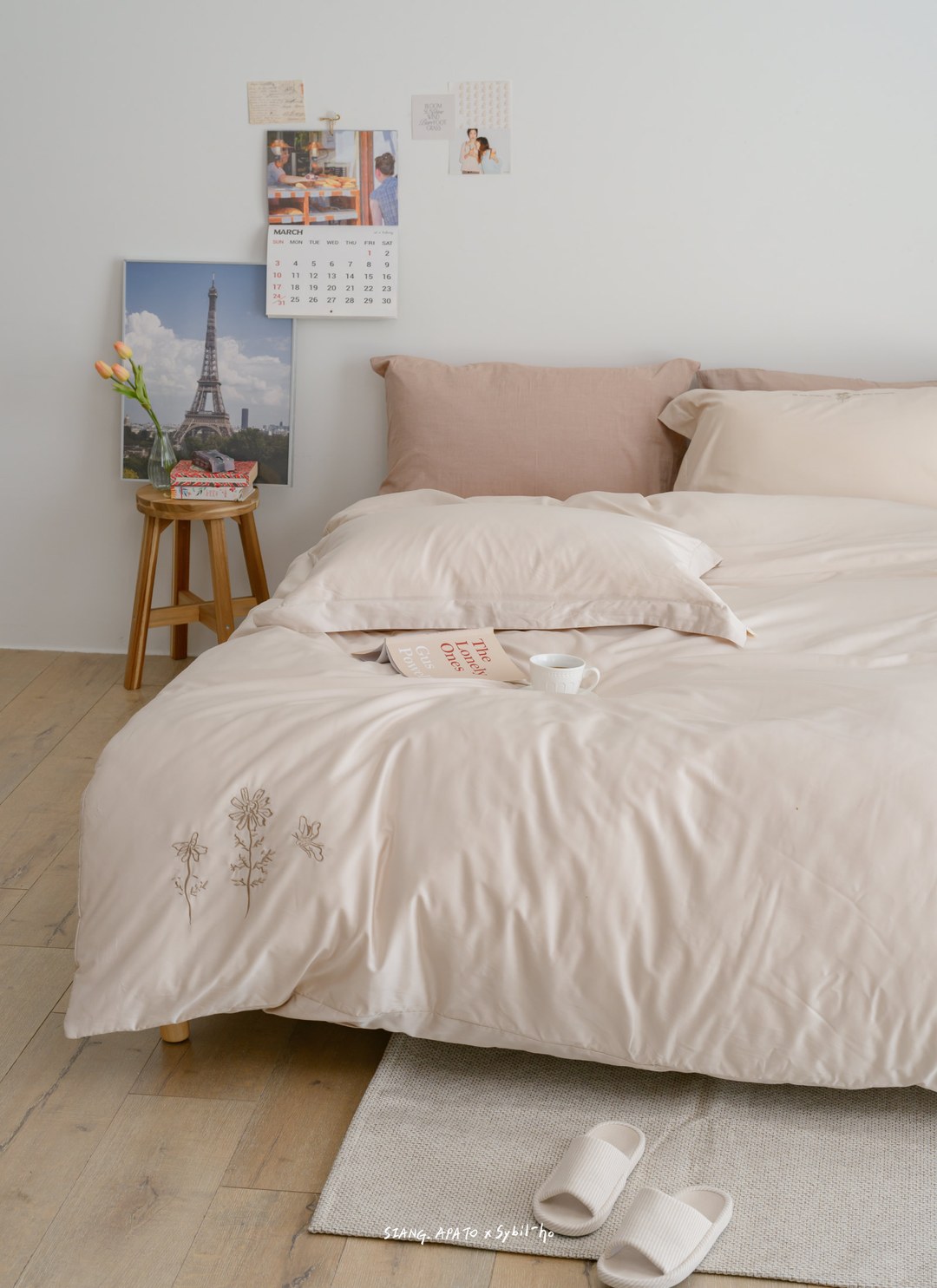 秘蜜日記 - 天絲棉四件組 ( 床包 + 被套 + 枕套 ) / Sybil-Ho 聯名款