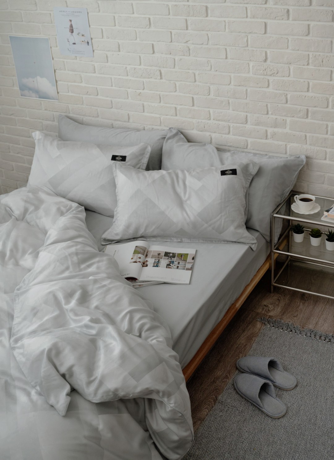 約翰斯 - 天絲四件組 ( 床包 + 被套 + 枕套 )