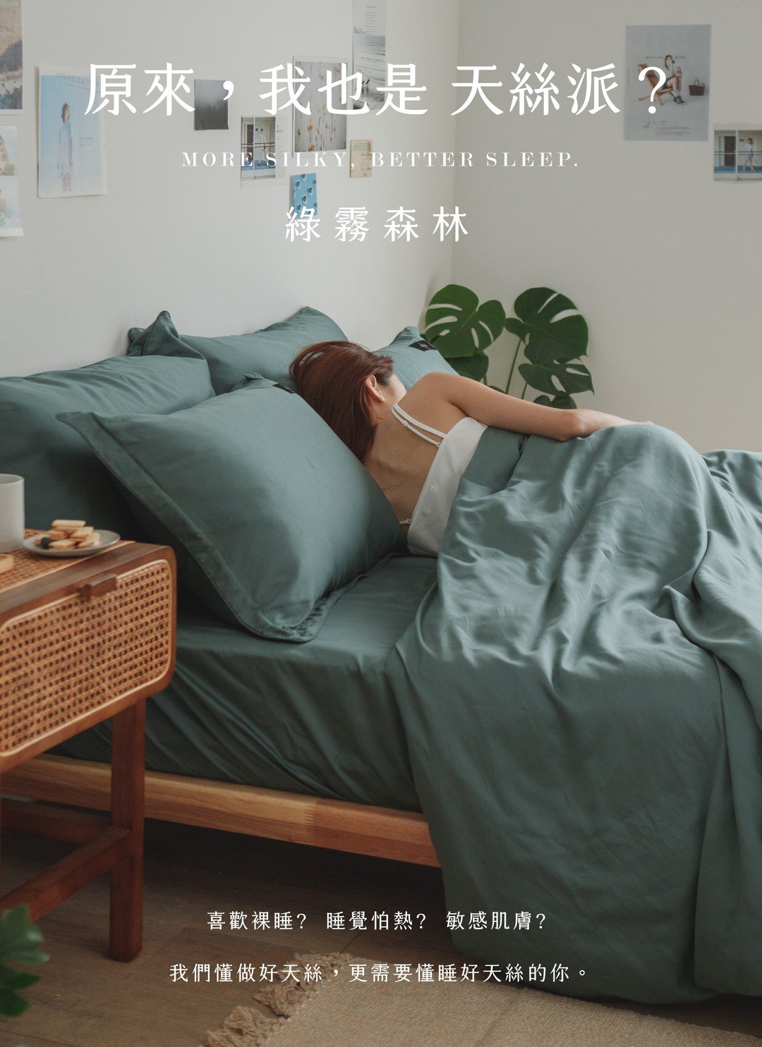 綠霧森林 - 天絲枕套 / 2入組