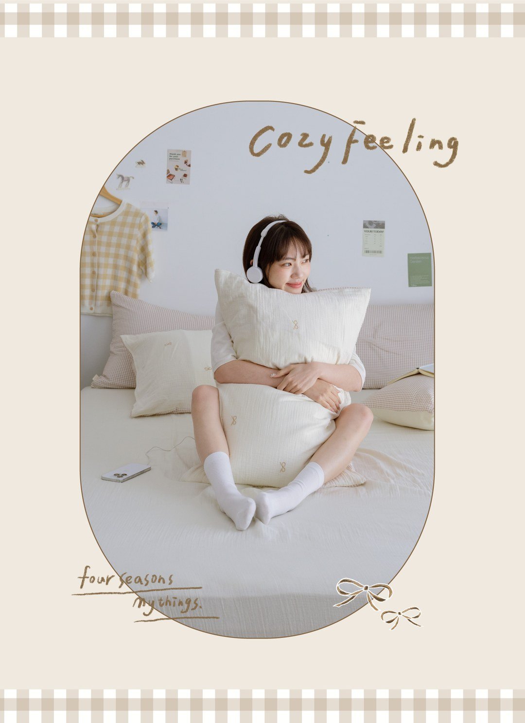 繫心 - 二重紗 / 雙層紗刺繡枕套 / 2入組