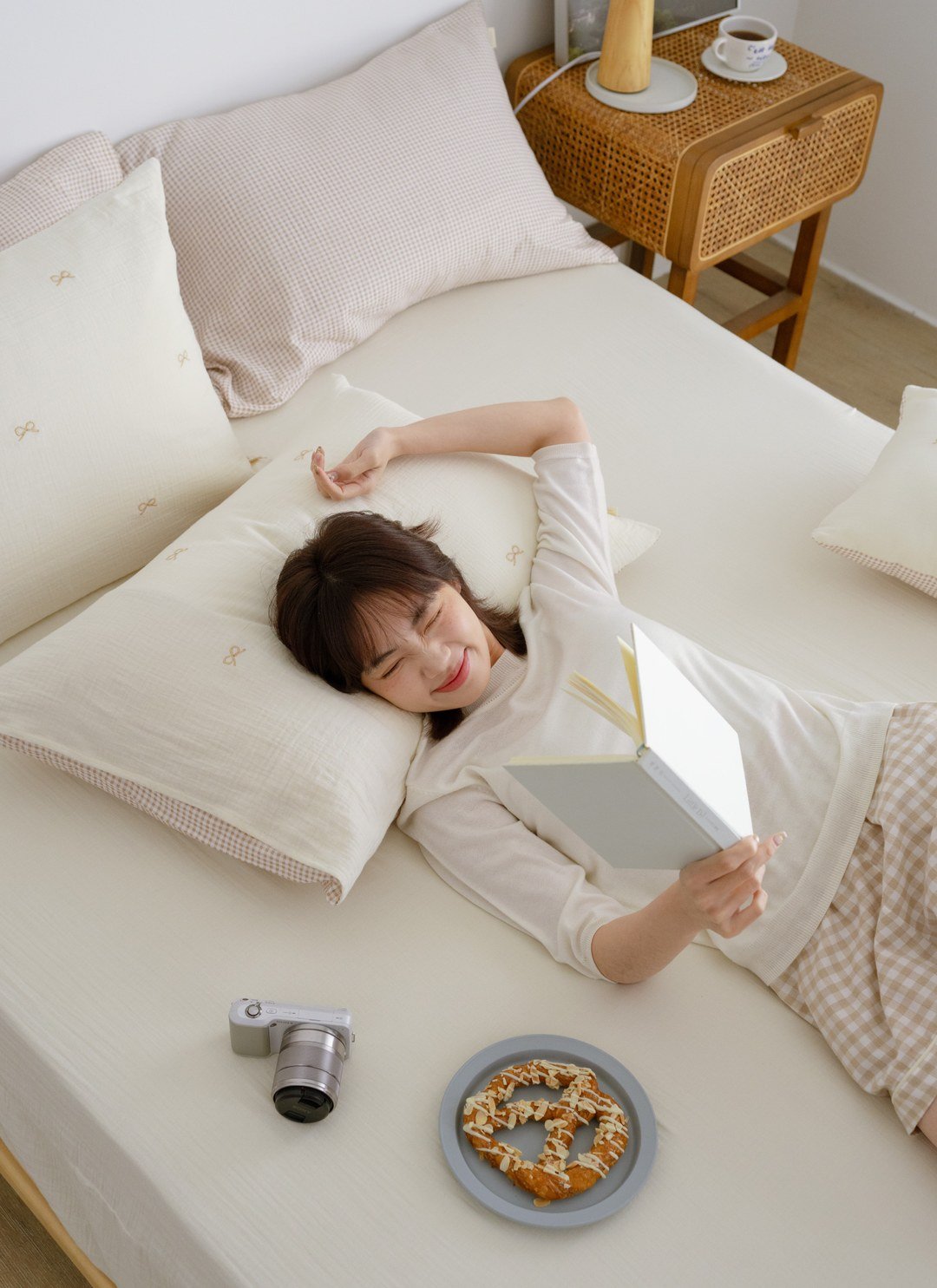 繫心 - 二重紗 / 雙層紗刺繡枕套 / 2入組