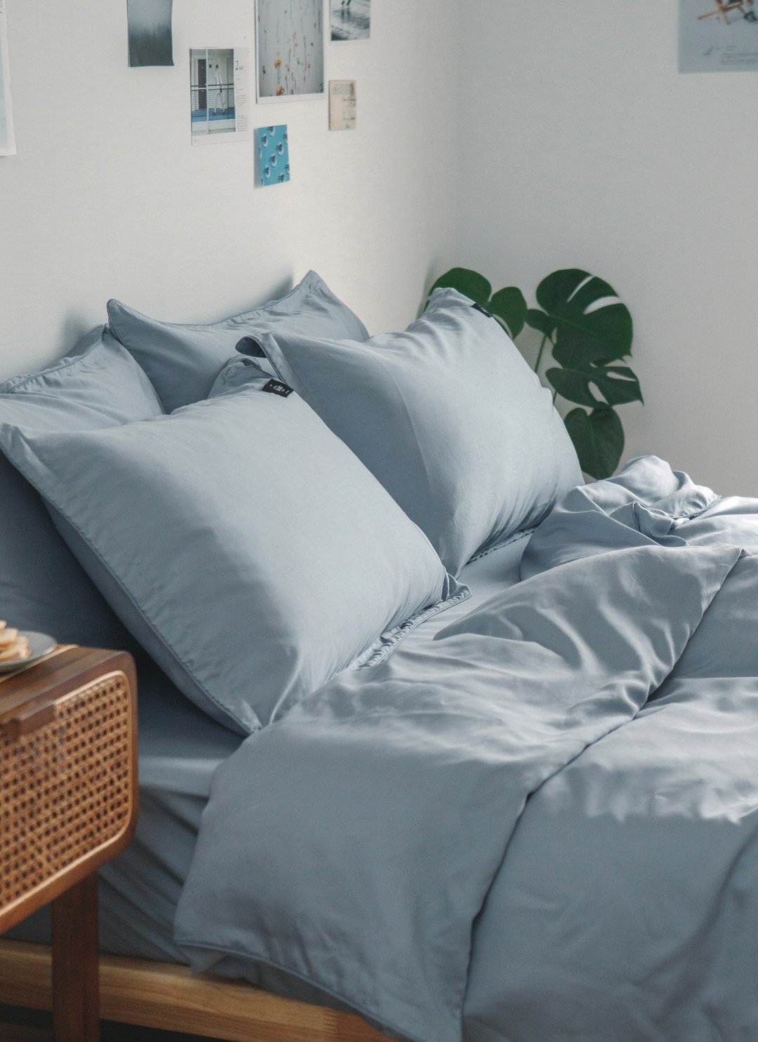 藍花亞麻 - 天絲枕套 / 2入組