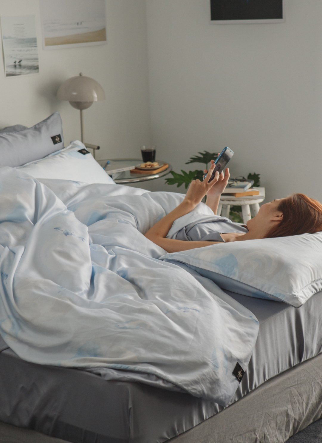 鯨語 - 天絲被套組 ( 被套 + 枕套 )