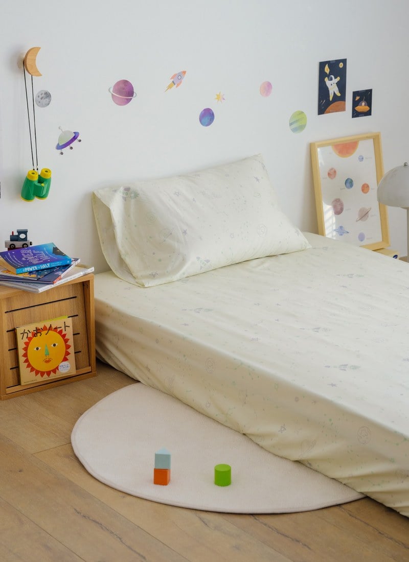 阿姆斯壯 - 純棉抗菌床包組（床包＋枕套）