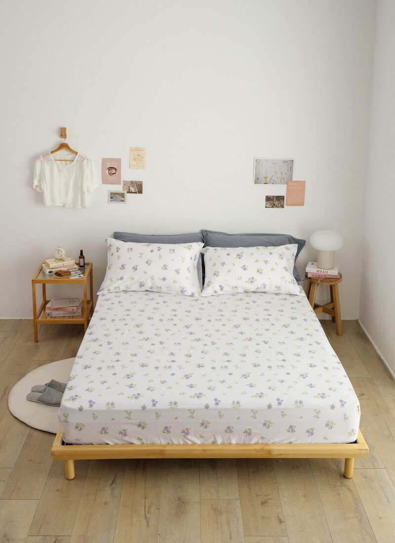 椿嶼 - 純棉全印花床包組 ( 床包 + 枕套 )