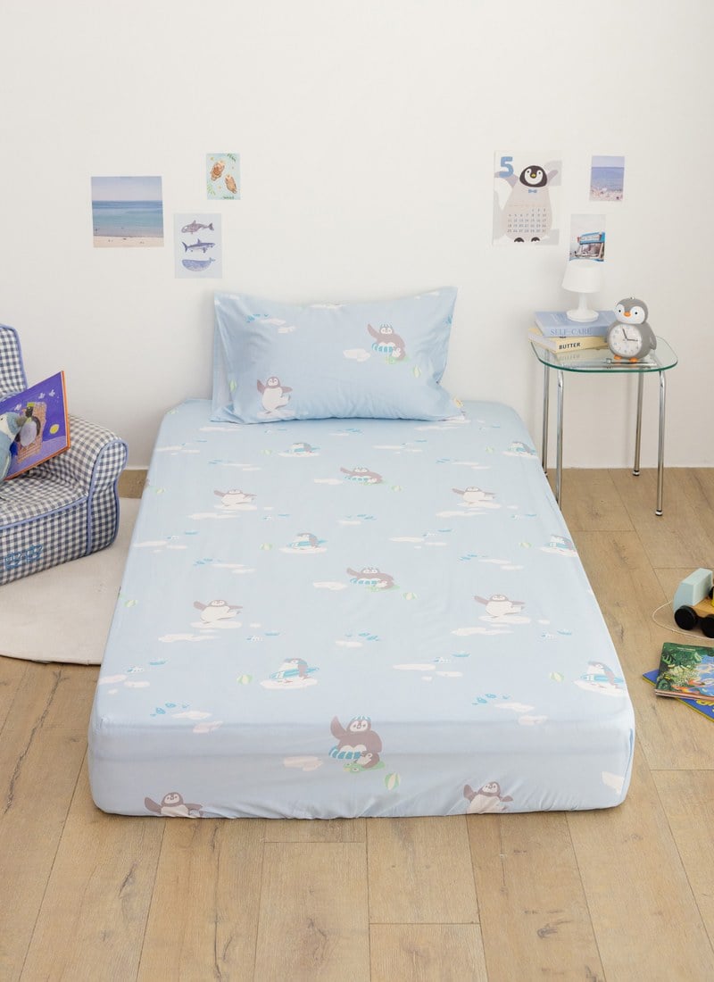 冰原歷險 - 純棉抗菌床包組（床包＋枕套）