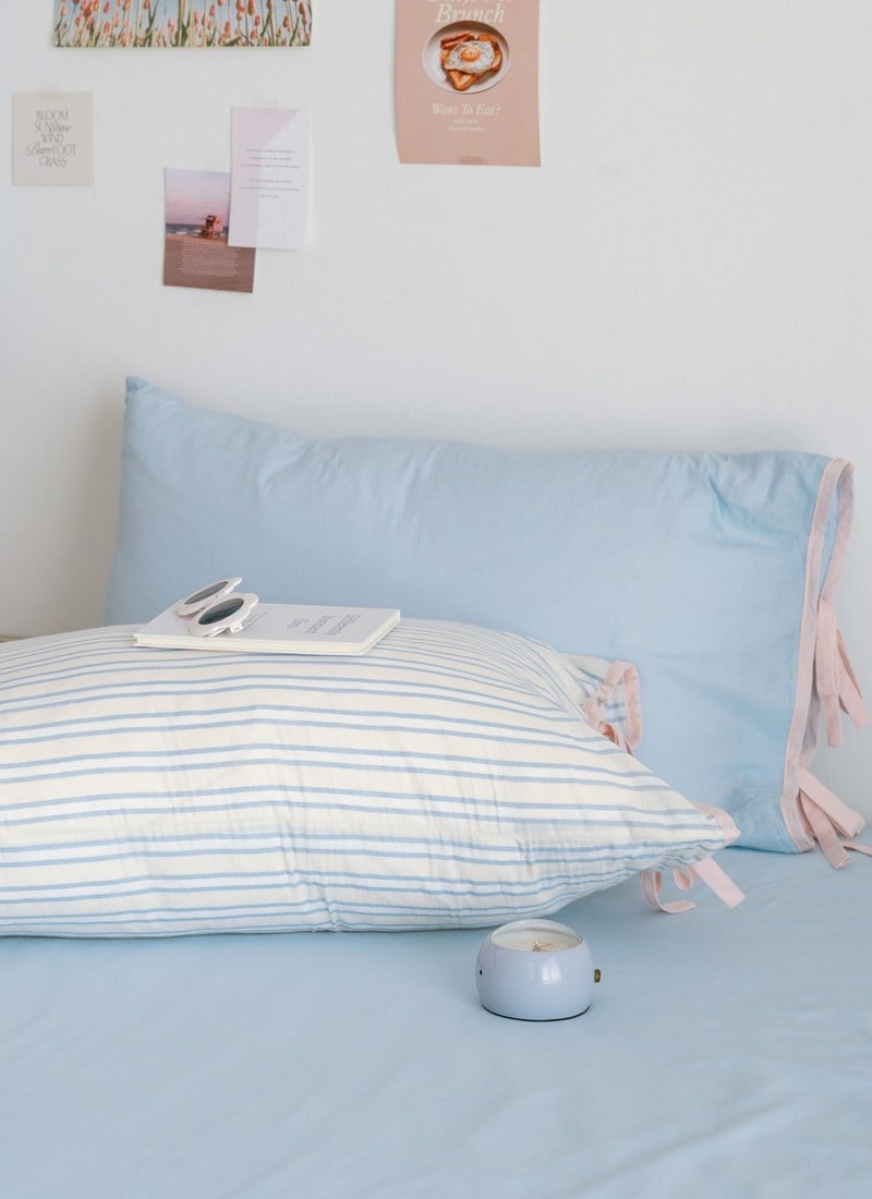 海鹽芝士 / 苺果芝士 - 華爾紗 ( 純棉 ) 枕套 / 2入組