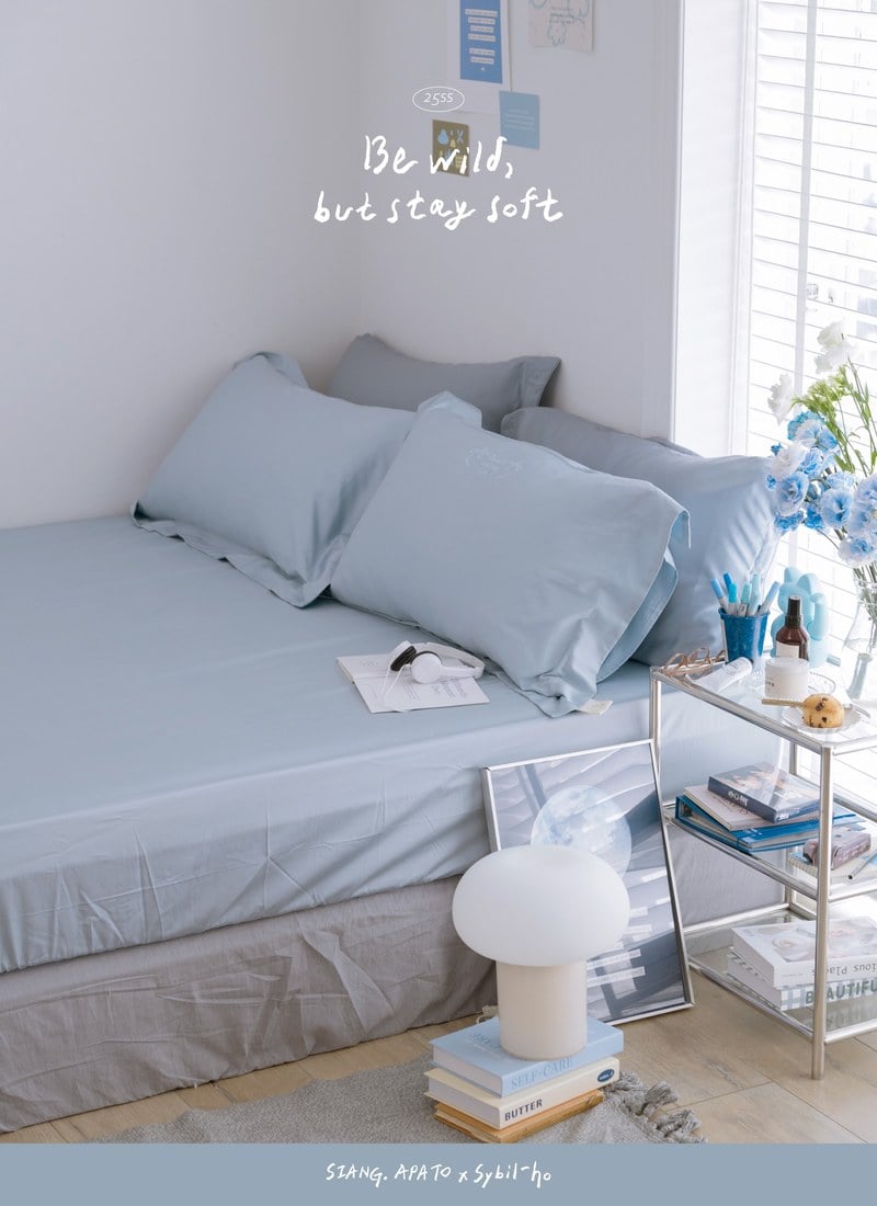夏夢日記 - 天絲棉床包組 ( 床包 + 枕套 )  / Sybil-Ho 聯名款