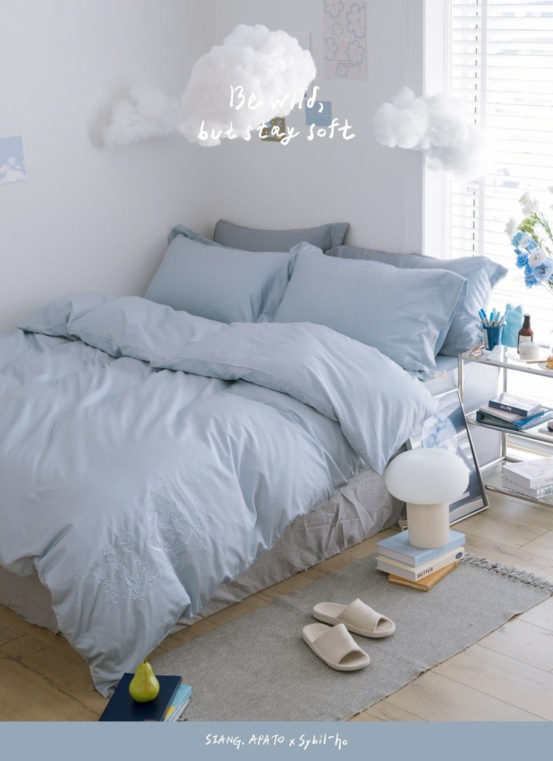 夏夢日記 - 天絲棉四件組 ( 床包 + 被套 + 枕套 )  / Sybil-Ho 聯名款