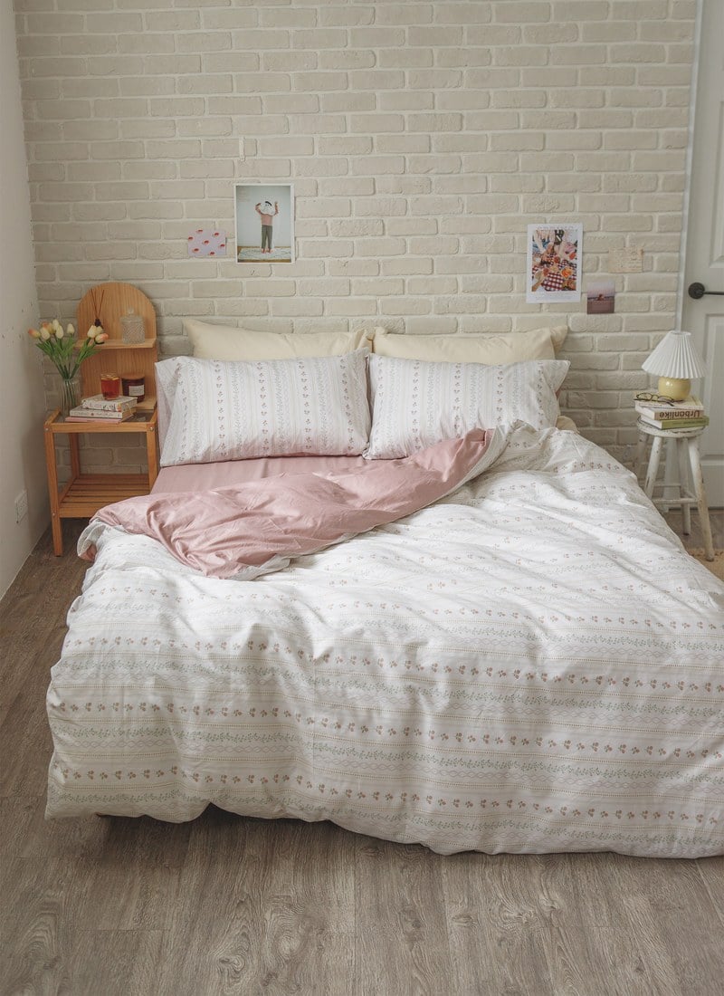 花徑 - 純棉四件組 ( 床包 + 被套 + 枕套 )