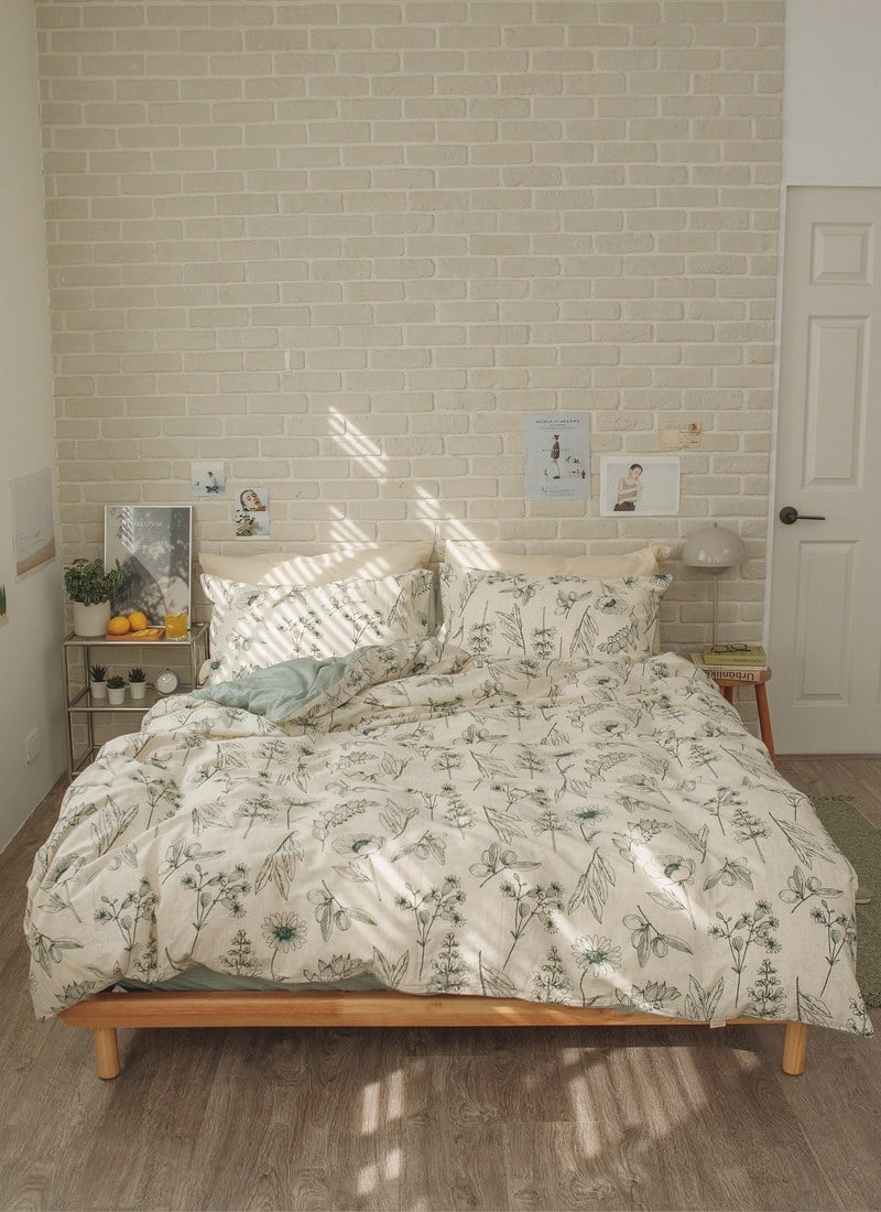 綠町 - 純棉四件組 ( 床包 + 被套 + 枕套 )