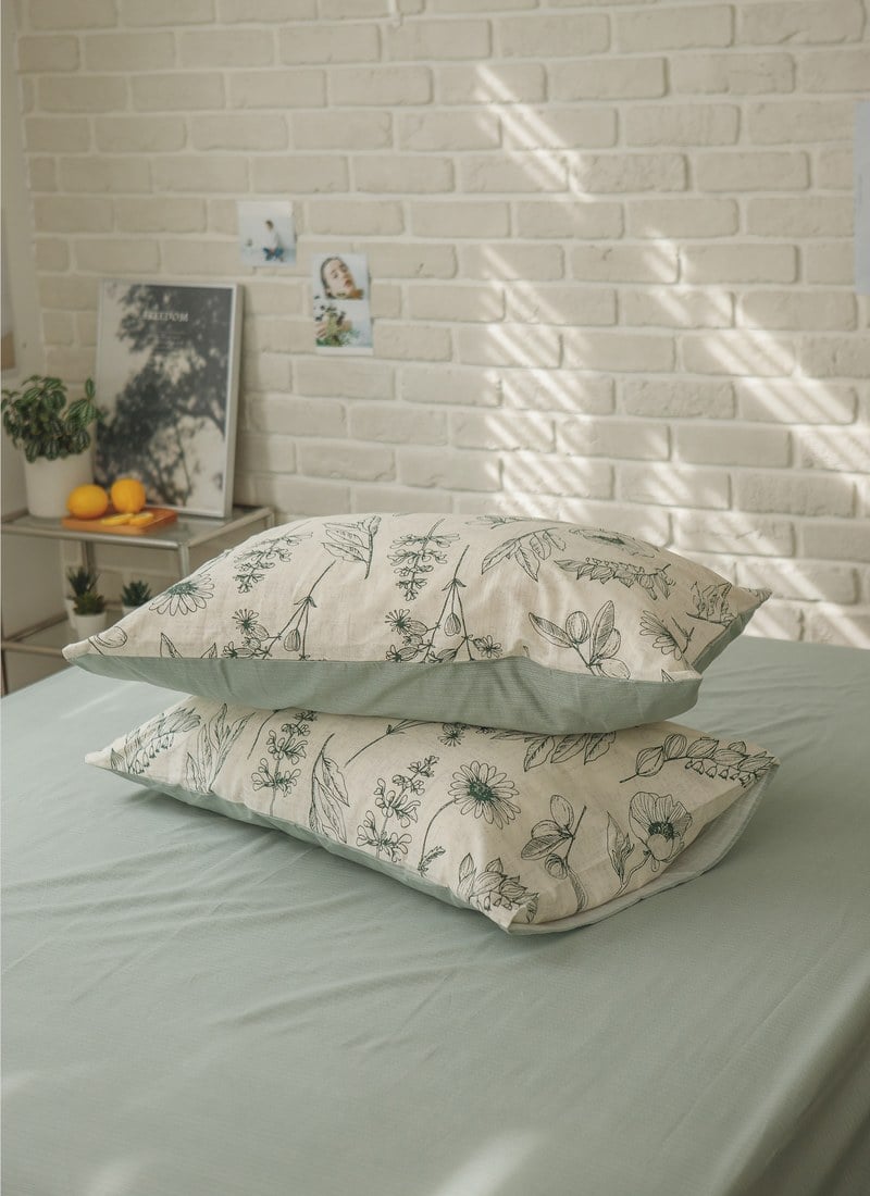 綠町 - 純棉床包組 ( 床包 + 枕套 )