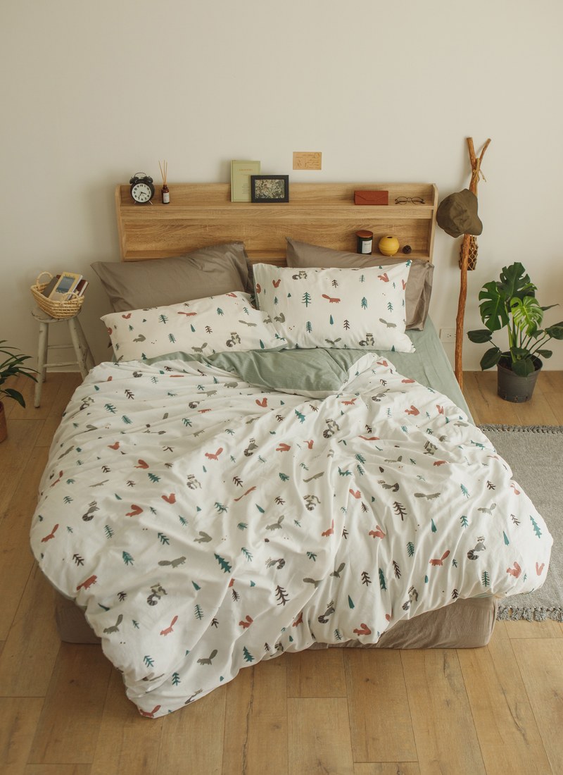 捉迷藏 - 純棉四件組 ( 床包 + 被套 + 枕套 )