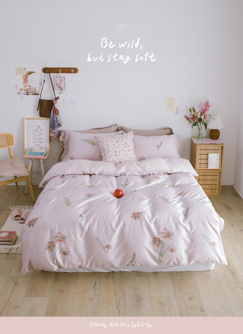 春日拾光 - 天絲棉四件組 ( 床包 + 被套 + 枕套 )  / Sybil-Ho 聯名款