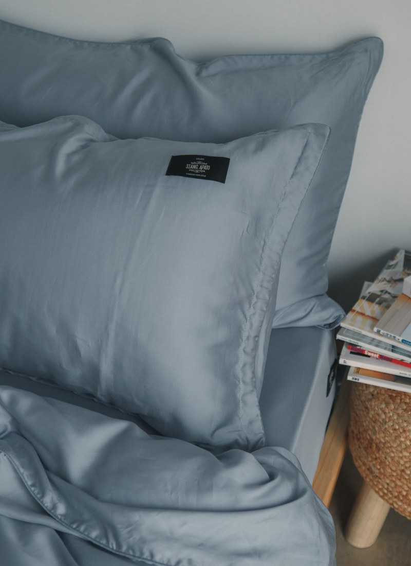 藍花亞麻 - 天絲枕套 / 2入組