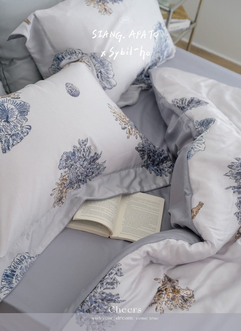 夏日蔚藍 - 天絲棉被套 / Sybil-Ho 聯名款