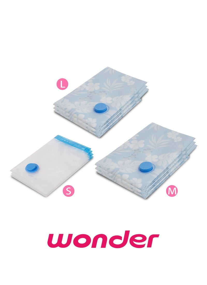 旺德 Wonder - 衣物真空收納袋 9入組 / 3C居家