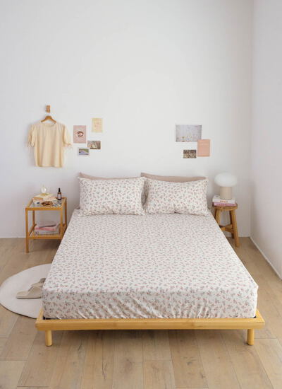 沐堇 - 純棉全印花A床包組 ( 床包 + 枕套 )