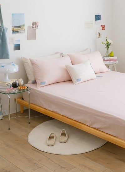 莓果芝士 - 華爾紗 ( 純棉 ) 床包組（床包＋枕套2入）