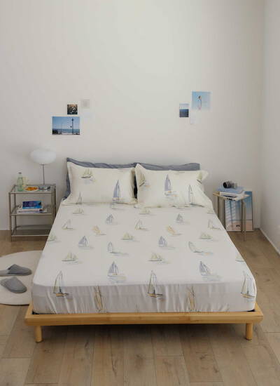 Whisper - 天絲全印花A床包組 ( 床包 + 枕套 )