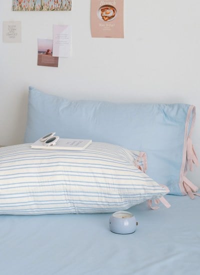 海鹽芝士 / 苺果芝士 - 華爾紗 ( 純棉 ) 枕套 / 2入組