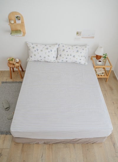 椿嶼 - 純棉床包組 ( 床包 + 枕套 )