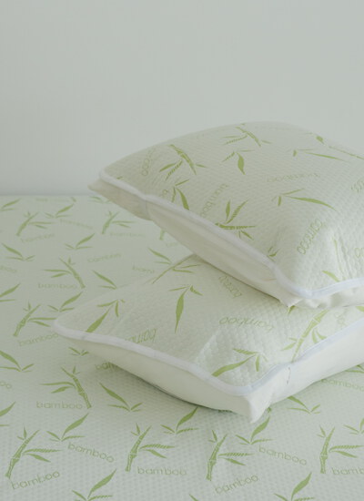 【3/8活動品】竹纖維透氣防水保潔枕墊 / 2入組