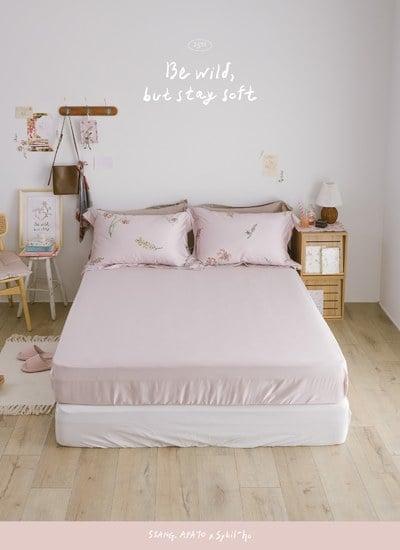 春日拾光 - 天絲棉床包組 ( 床包 + 枕套 )  / Sybil-Ho 聯名款