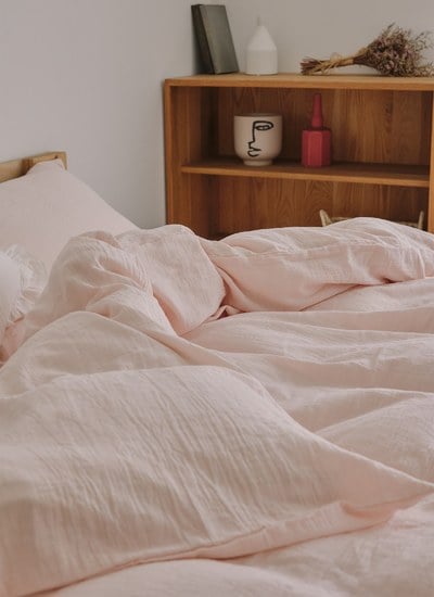 茱萸粉 - 二重紗 / 雙層紗被套