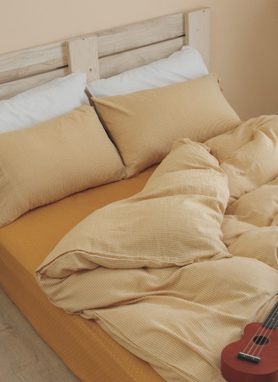 暖陽黃 - 二重紗 / 雙層紗被套