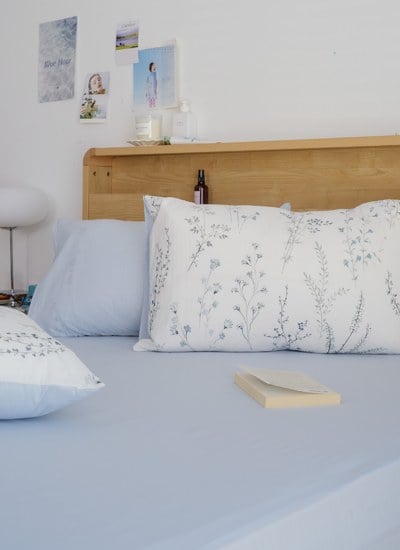 暮雨 - 華爾紗 ( 純棉 ) 床包組（床包＋枕套）