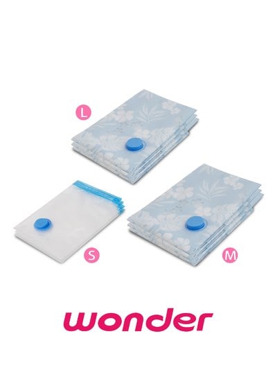 旺德 Wonder - 衣物真空收納袋 9入組 / 3C居家