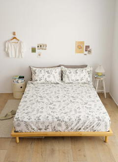 卉之森 - 純棉全印花床包組 ( 床包 + 枕套 )