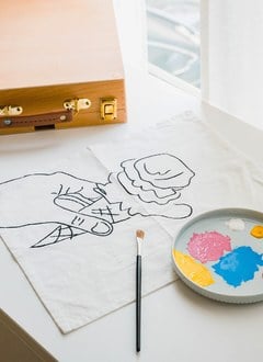 冰淇淋 - 棉麻混織掛布