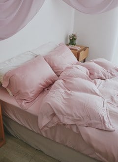 淺粉月季 - 天絲被套