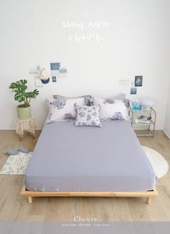 夏日蔚藍 - 天絲棉床包組 ( 床包 + 枕套 ) / Sybil-Ho 聯名款