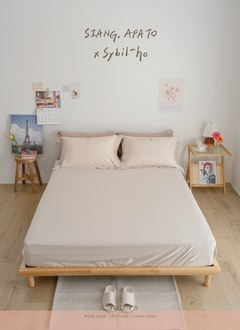 秘蜜日記 - 天絲棉床包組 ( 床包 + 枕套 ) / Sybil-Ho 聯名款