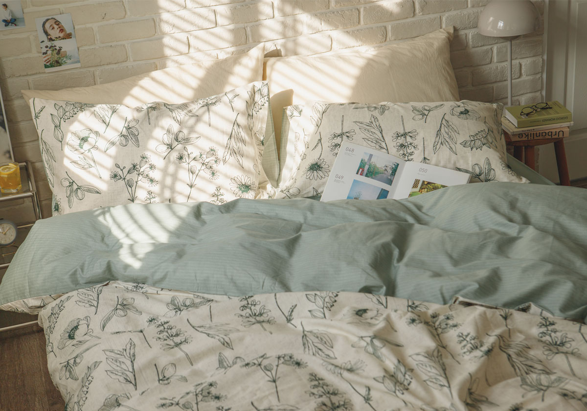 純棉材質床包棉被