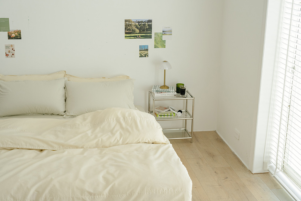 綠松x栗木 有機棉床包混搭 綠松x栗木 有機棉床包混搭