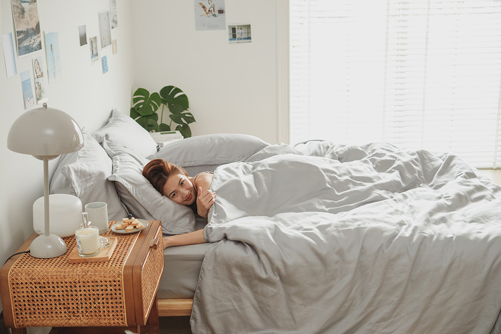 深灰雪松-天絲床包