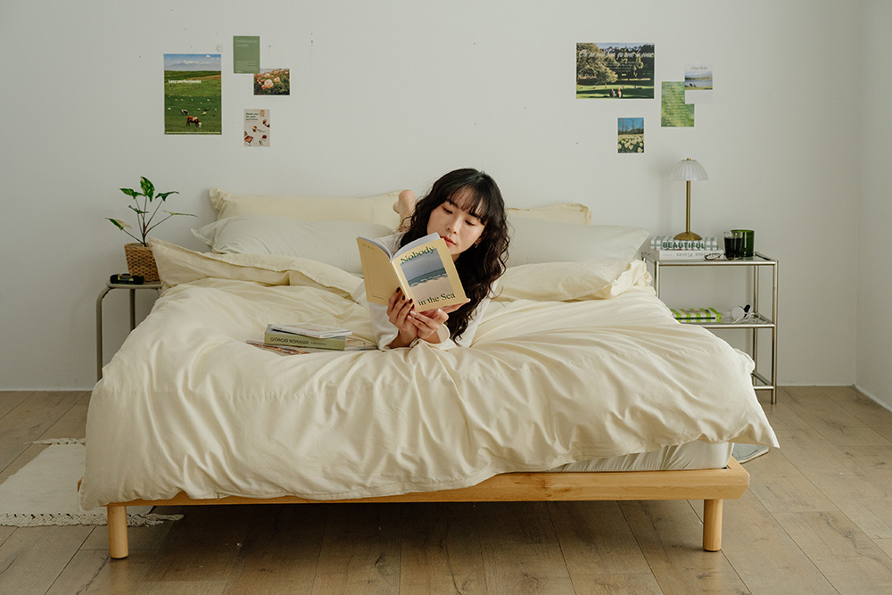 綠松x栗木 有機棉床包混搭 綠松x栗木 有機棉床包混搭